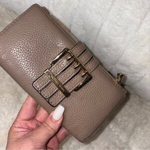 Michael Kors Tan Leather Wallet GANSEVOORT Continental